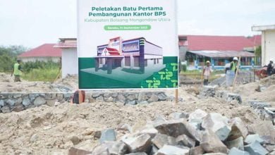 Peletakan Batu Pertama Kantor BPS Bolmut