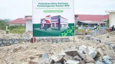 Peletakan Batu Pertama Kantor BPS Bolmut