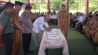 Bupati Bolsel dan KPU Teken NPHD Pilkada 2024