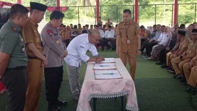 Bupati Bolsel dan KPU Teken NPHD Pilkada 2024