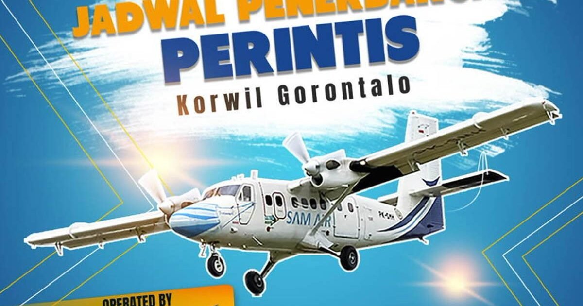 Pesawat Perintis Sam Air Perdana di Bandara Lolak