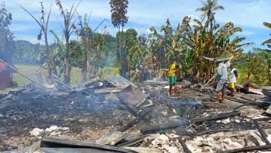 Rumah Hangus di Desa Suka Makmur