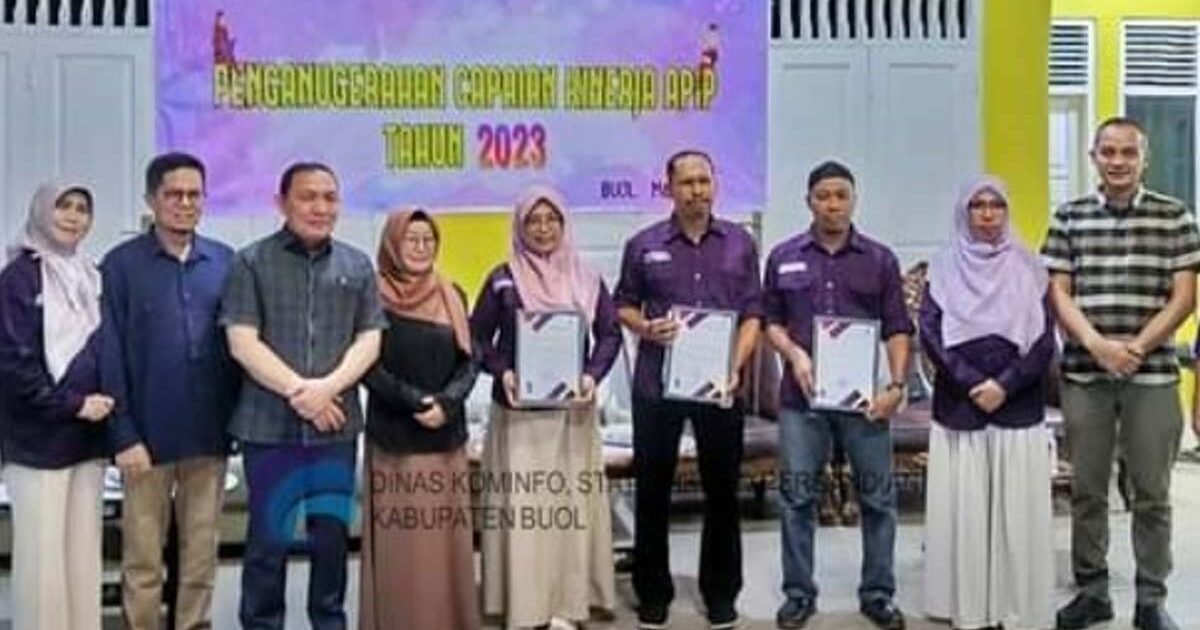 APIP Buol Raih Penghargaan Terbaik 2023