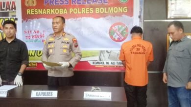 Polres Bolmong Ungkap Kasus Narkoba
