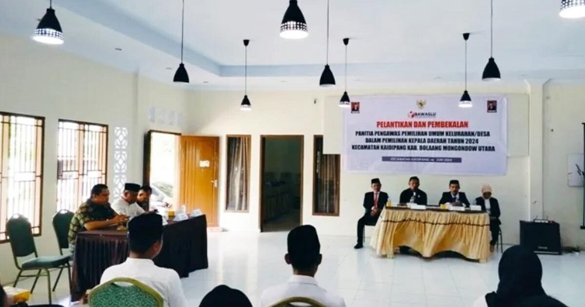 Bawaslu Bolmut Lantik PKD Pilkada 2024