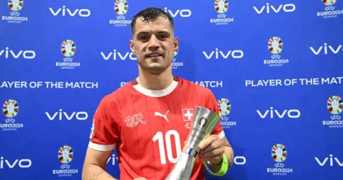 Granit Xhaka Samai Rekor Cristiano Ronaldo