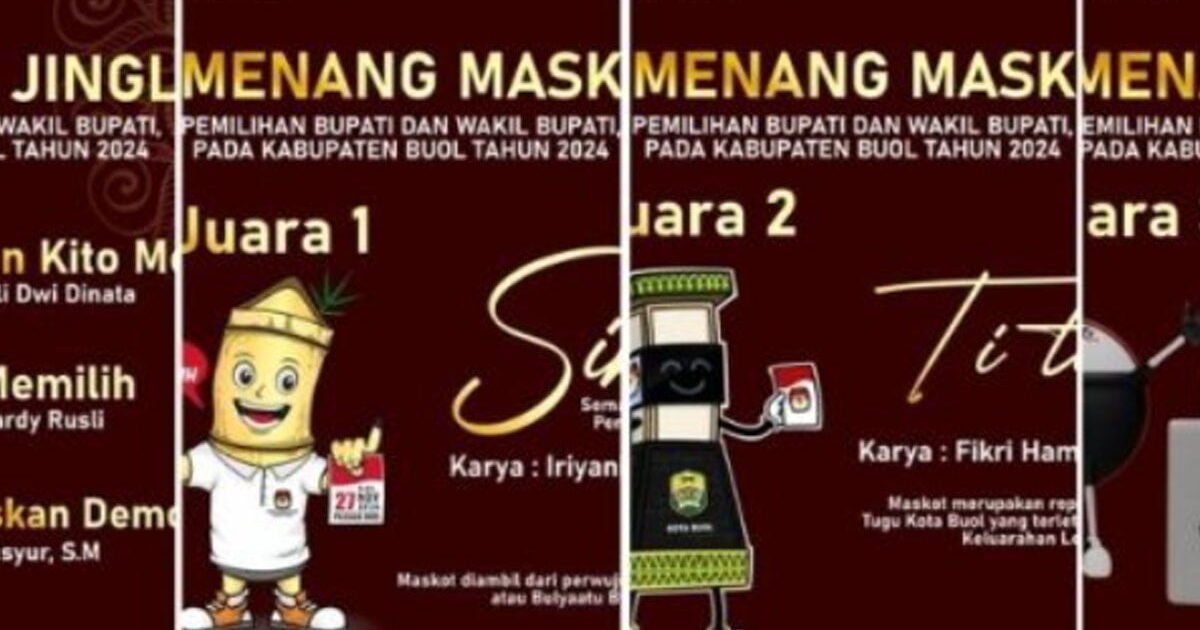 KPU Buol Umumkan Pemenang Jingle dan Maskot Pilkada