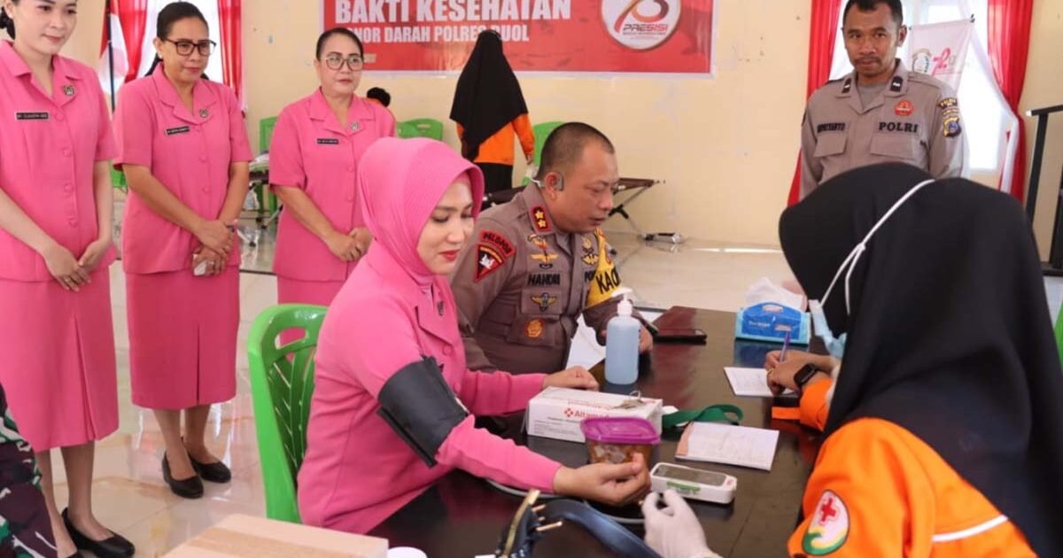 Polres Buol Gelar Donor Darah untuk Masyarakat