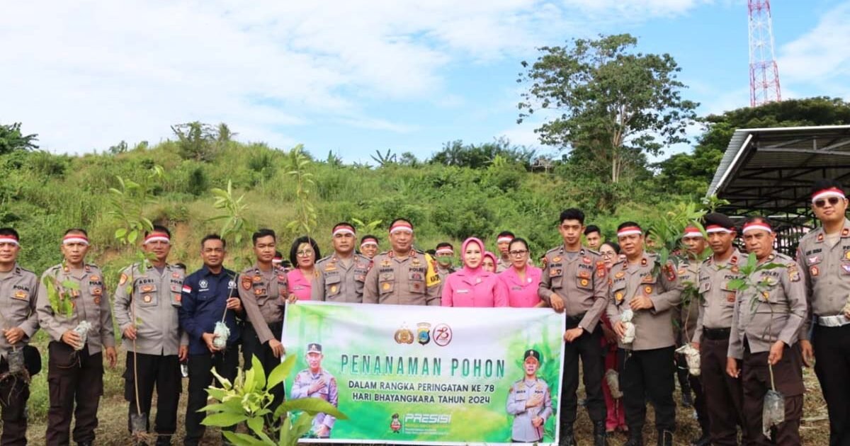 Polres Buol Gelar Penghijauan
