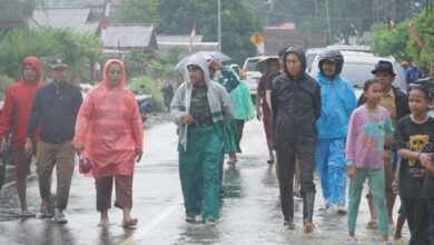 Bupati Bolsel Turun Langsung Tinjau Banjir