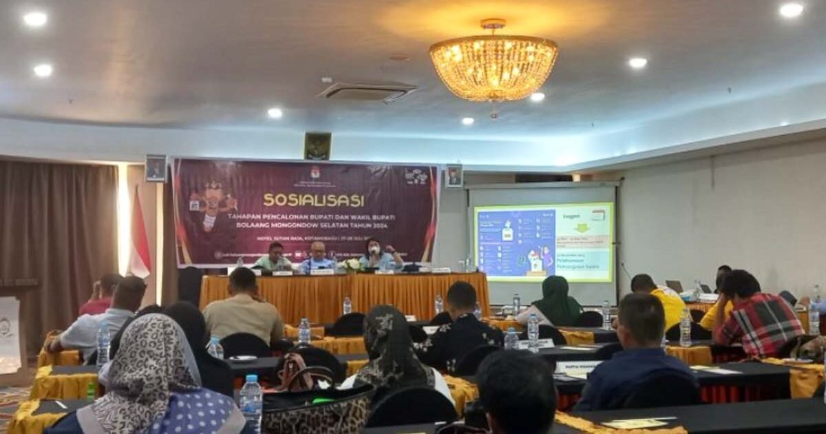 KPU Bolsel Gelar Sosialisasi Pencalonan Bupati 2024