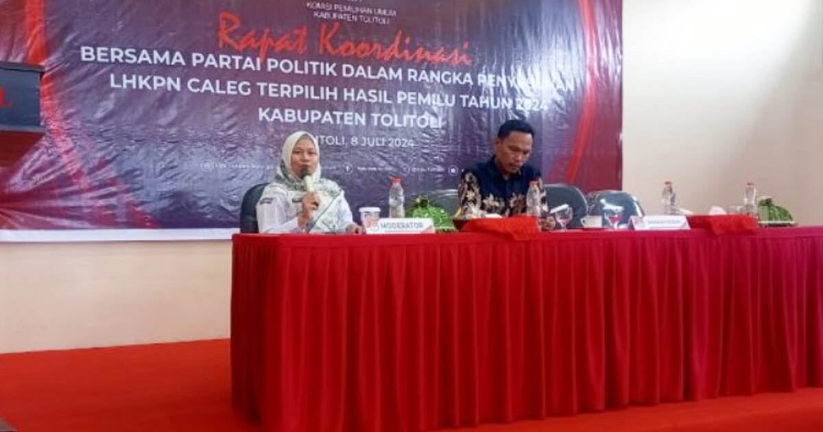 KPU Tolitoli Bahas Syarat Pelantikan Anggota DPRD