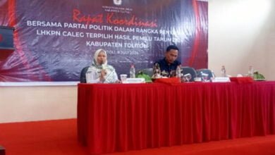 KPU Tolitoli Bahas Syarat Pelantikan Anggota DPRD