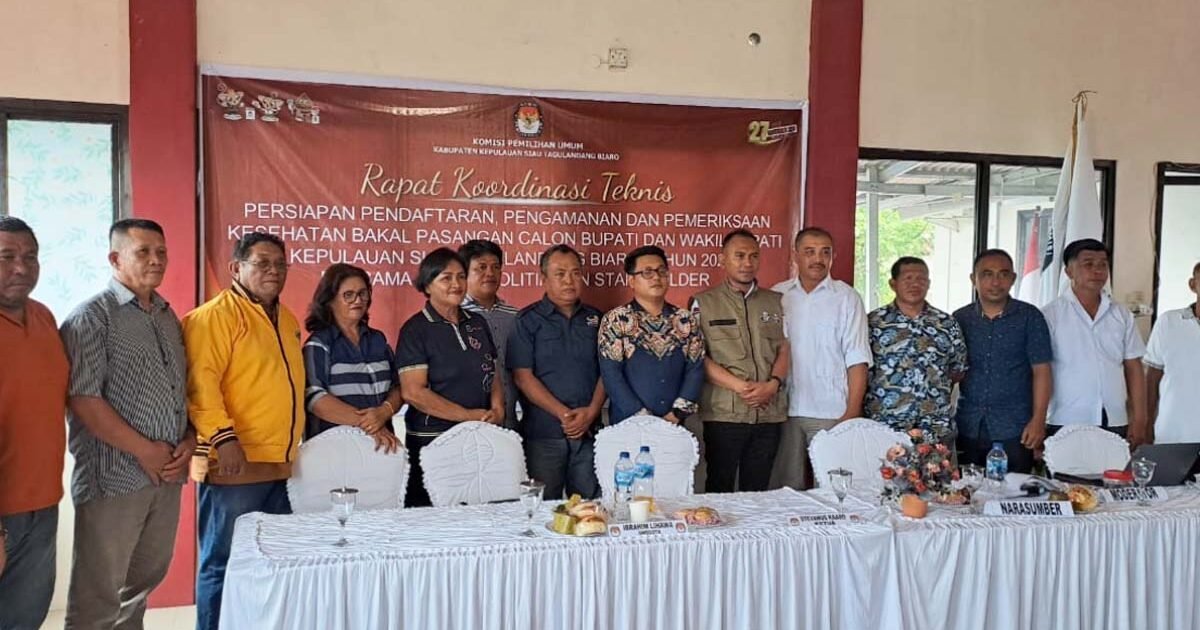 KPU Sitaro Gelar Rakor Teknis Pilkada