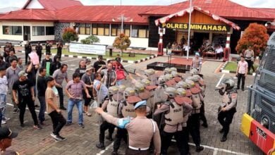 Polres Minahasa Simulasi SISPAMKOTA