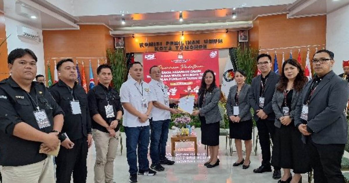 Wenny Lumentut Resmi Daftar Calon Walikota Tomohon