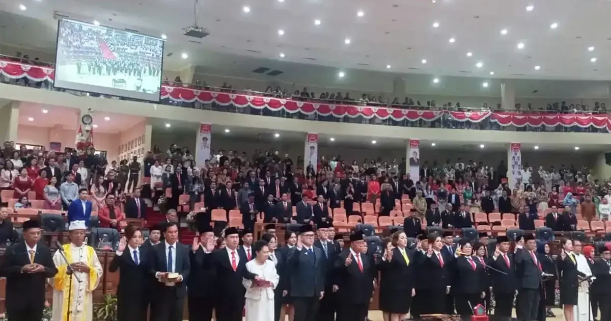 Pelantikan Anggota DPRD Sulut