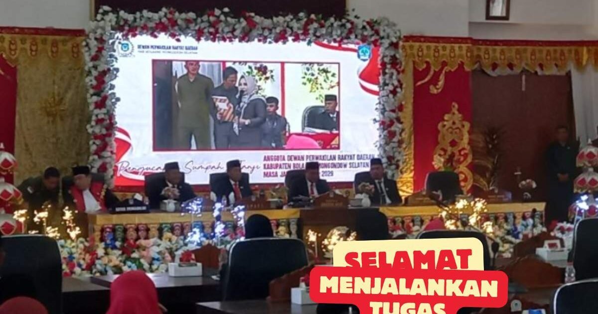 Pelantikan DPRD Bolsel 2024-2029