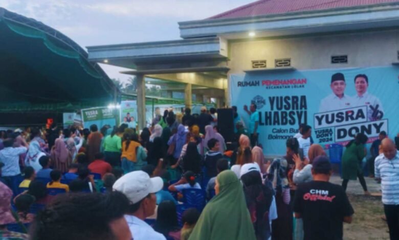 Relawan Yusra – Dony di Pilkada Bolmong