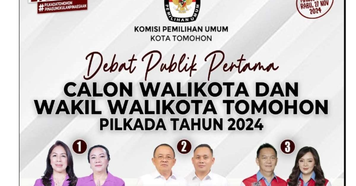Debat Publik Pilkada Tomohon 2024