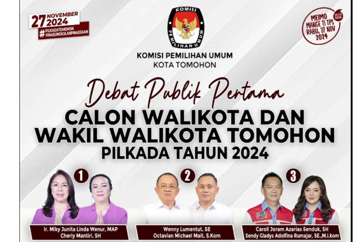 Debat Publik Pilkada Tomohon 2024