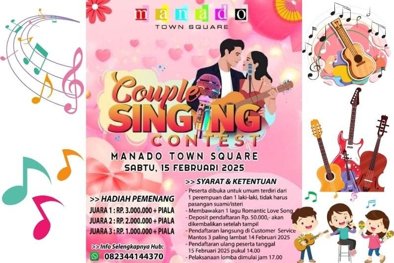 Lomba Bernyanyi di Manado Town Square