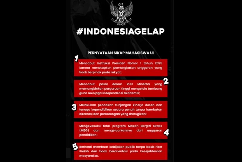 Tagar #IndonesiaGelap