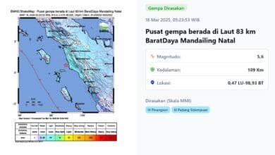 Gempa Bumi Guncang Tapanuli Utara