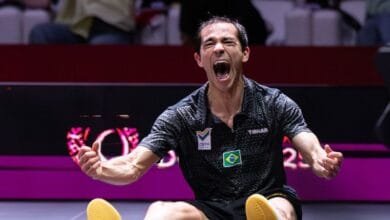 Hugo Calderano Singkirkan Liang Jingkun