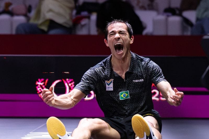 Hugo Calderano Singkirkan Liang Jingkun