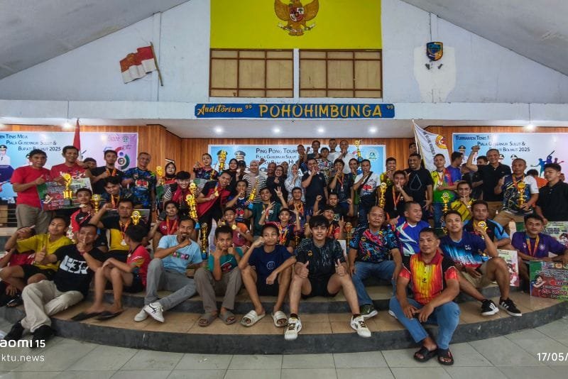 Turnamen Tenis Meja Piala Gubernur Sulut 2025