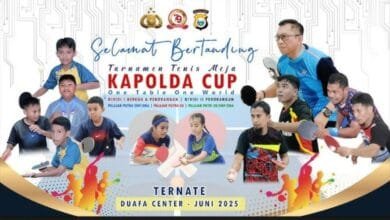 Turnamen Pingpong Kapolda Malut Cup 2025