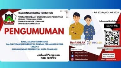 hasil seleksi kompetensi PPPK Pemkot Tomohon