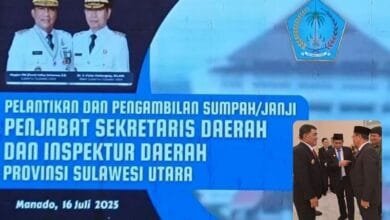 Pelantikan Sekda Sulut