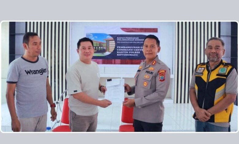 Pembangunan Command Center Polres Kotamobagu
