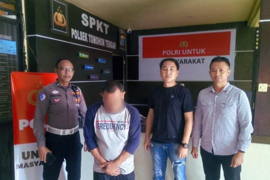 penangkapan pelaku pelecehan anak Tomohon