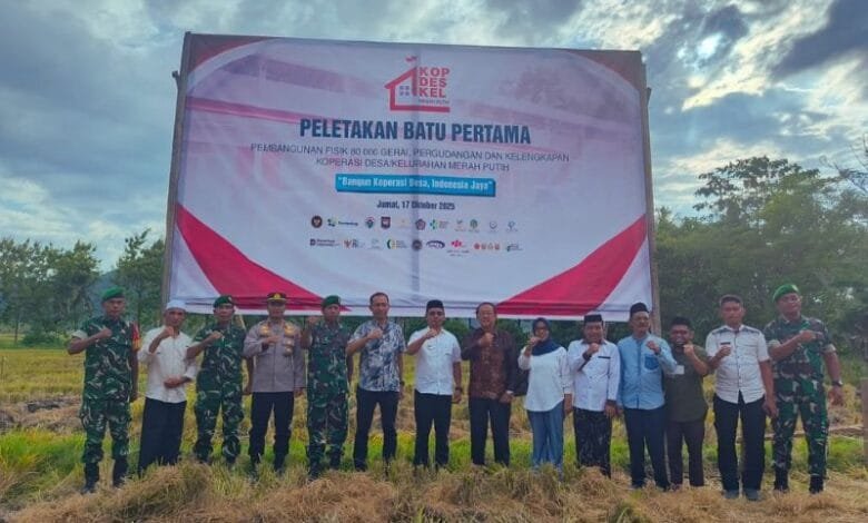 Groundbreaking gerai Koperasi Desa Merah Putih