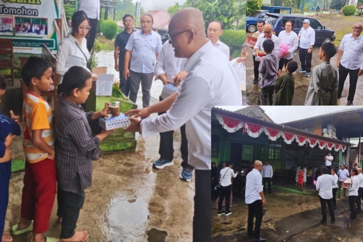 Berbagi Takjil Satreskrim Polres Tomohon