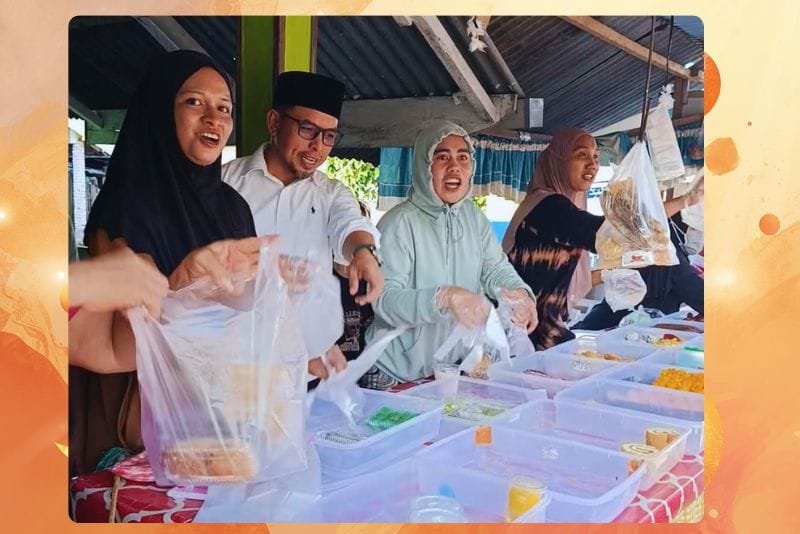Bupati Boltara Borong Bazar Takjil