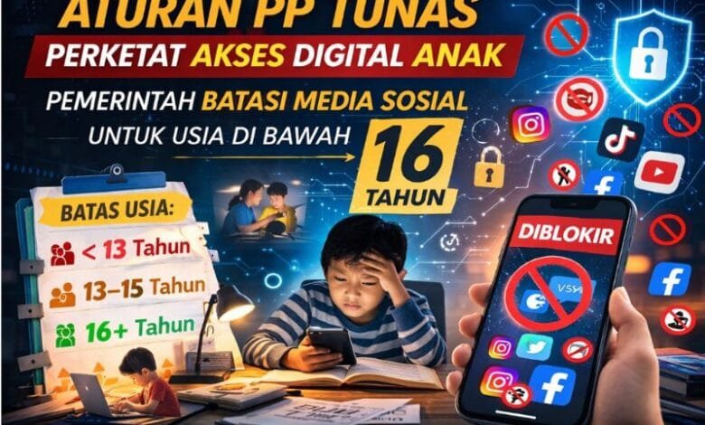 Aturan PP TUNAS perlindungan anak di ruang digital