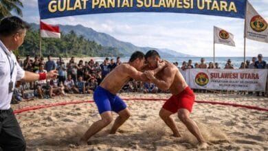 Gulat pantai Sulawesi Utara