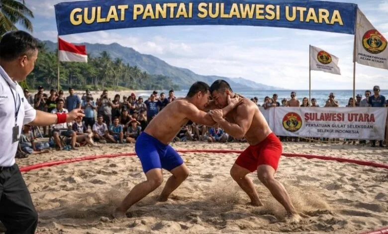 Gulat pantai Sulawesi Utara