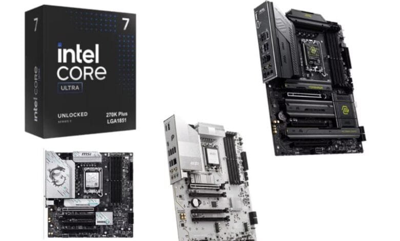 MSI motherboard seri 800 Intel Core Ultra 200S Plus