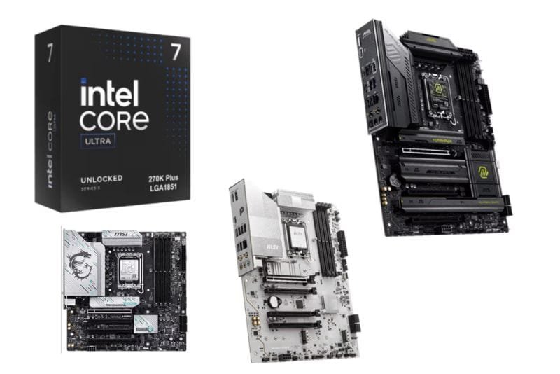 MSI motherboard seri 800 Intel Core Ultra 200S Plus