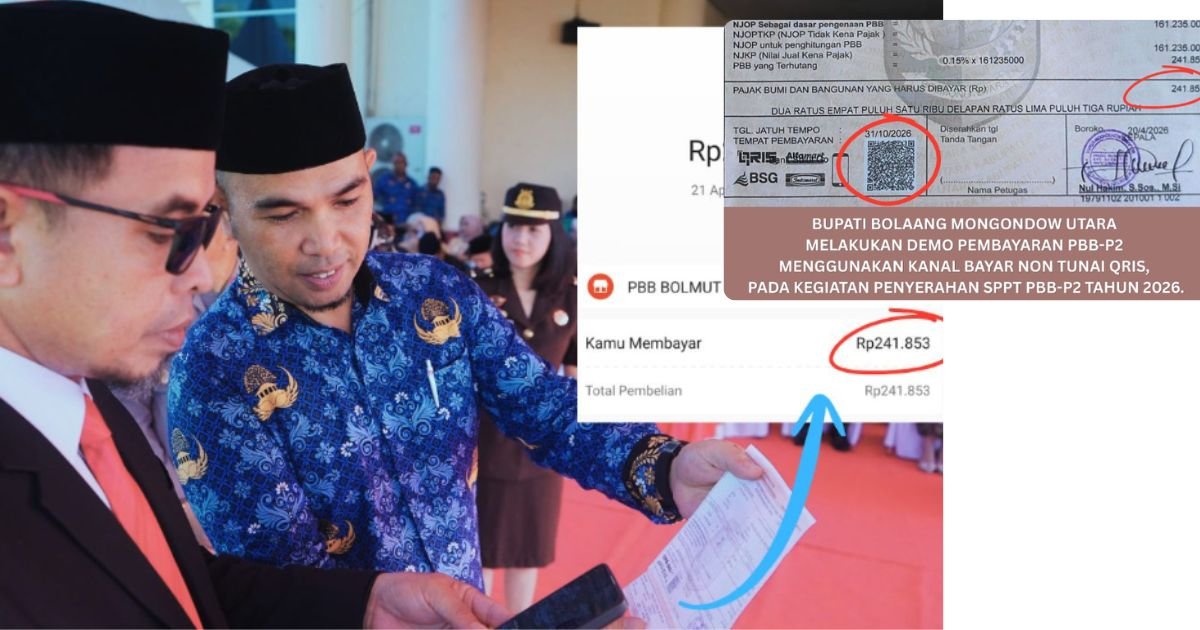 pembayaran PBB-P2 QRIS Boltara